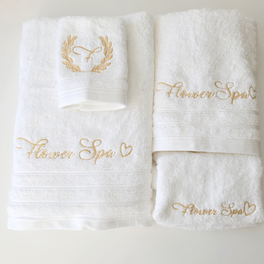 Parure de bain personnalisée