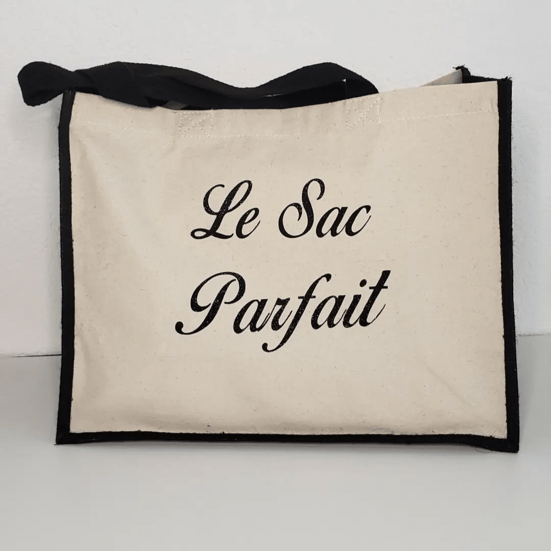 Sac en jute format cabas – Image 3