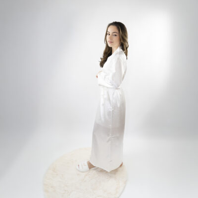 Peignoir en satin long