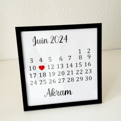 Cadre personnalisé : date importante