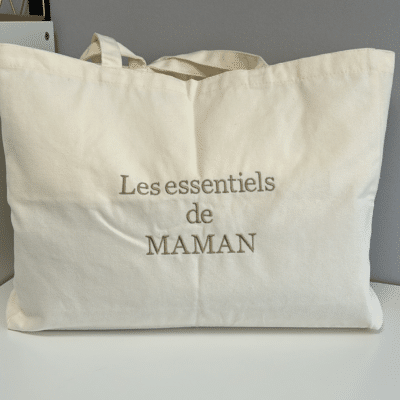 Sac en coton brodé (format cabas)